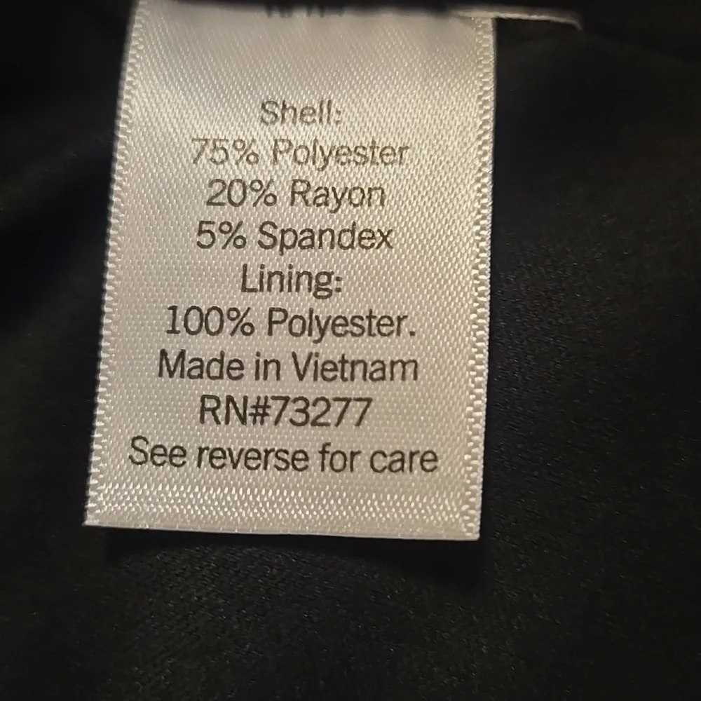 Womens Nine West Black Ponte Blazer Sz Large Petite NWT - Picture 7 of 7